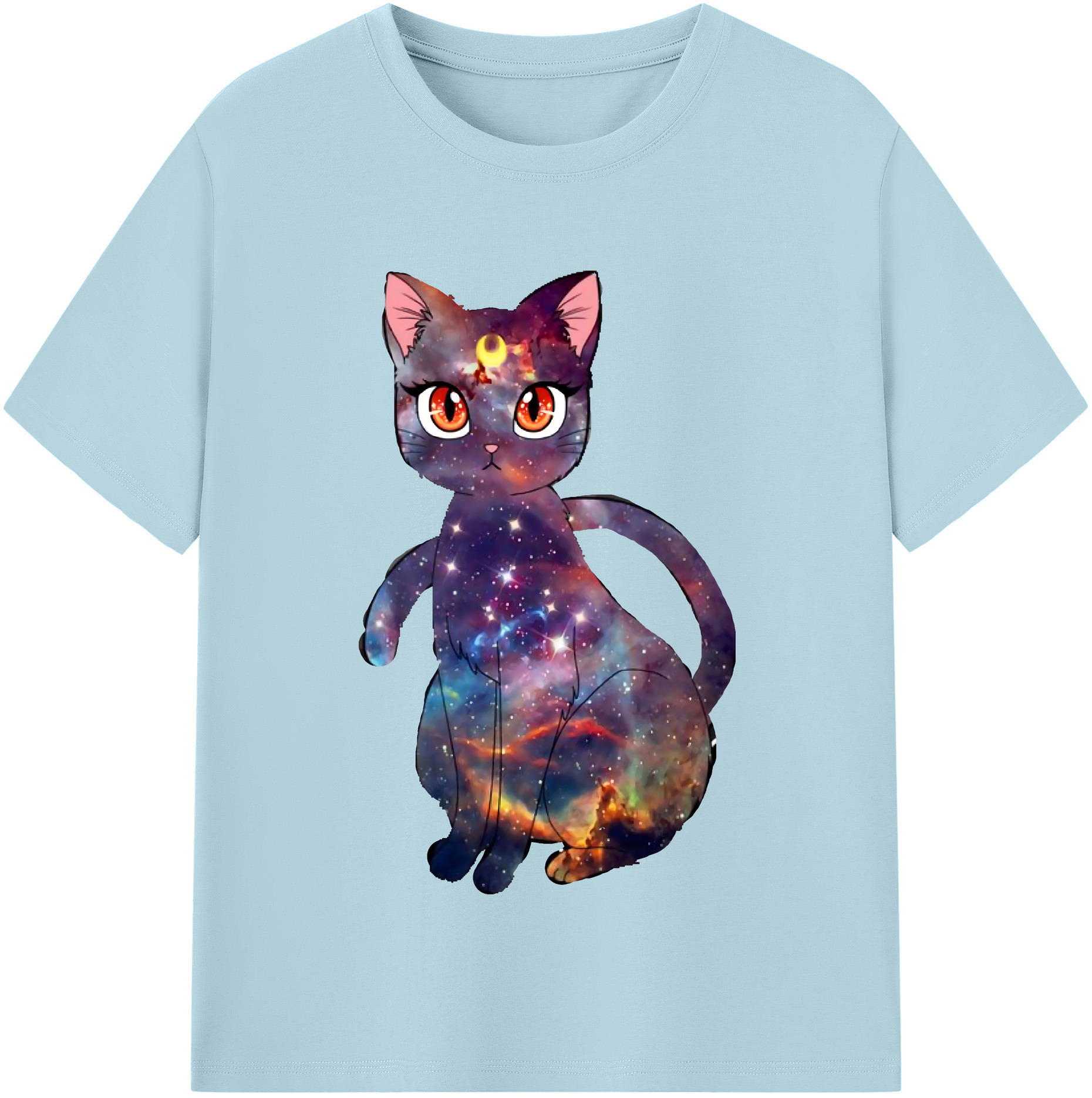 （画像用） 美少女戦士セーラームーン Sailor Moon 綿100％半袖Tシャツ（フロントプリント）